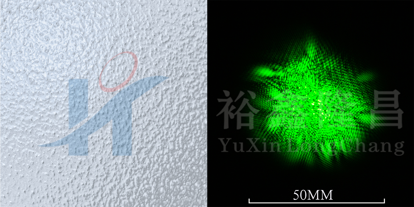 Patterns of diffuse glass in greenhouses with different haze levels